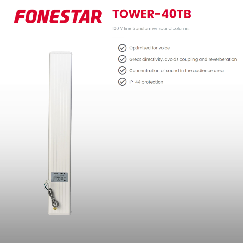 Rack Mount Amplifier Standard Column Speaker Package Up To 20 Speakers Background Music System
