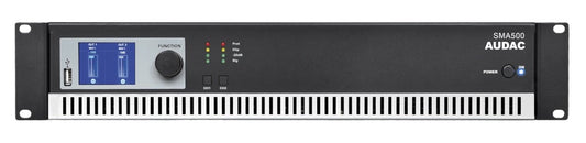 AUDAC SMA500 WaveDynamics 2-channel power amplifier 2 x 500W 4Ω – front view