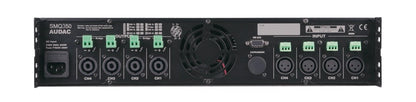 AUDAC SMQ350 WaveDynamics 4-channel power amplifier 4 x 350W 4Ω – rear panel