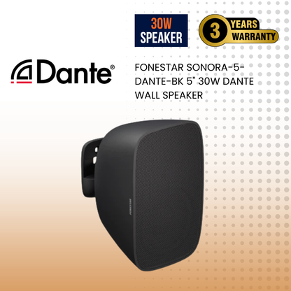 Fonestar SONORA-5-DANTE-BK 5" 30W DANTE wall speaker