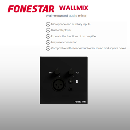Wall Speaker Sound Kit With Bluetooth Wall Panel 2 Speakers