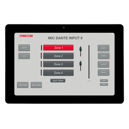 Fonestar TAB-10-16 10" Android tablet for NMX series DANTE matrix