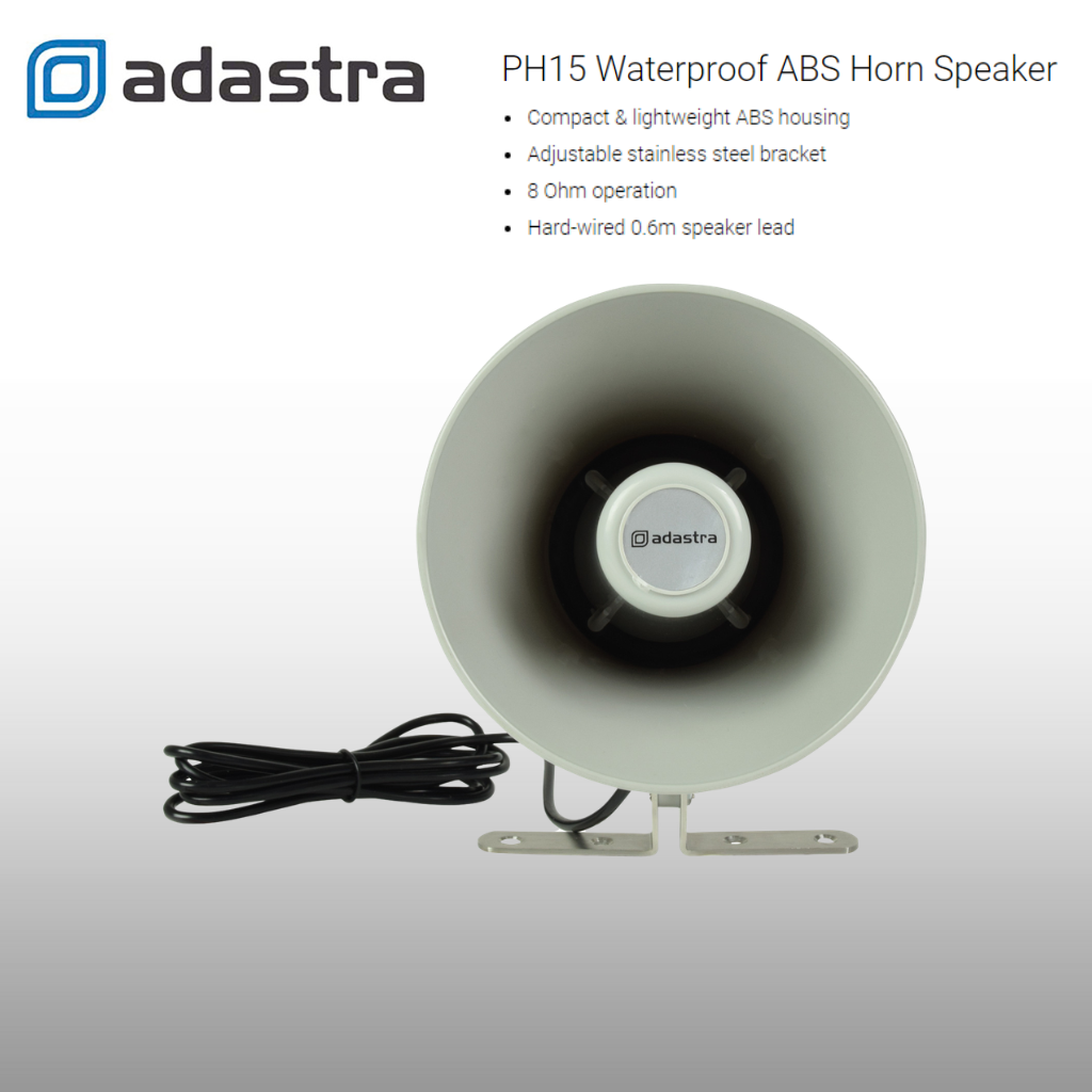 Vehicle PA System Horn Speaker Package 2 Speakers