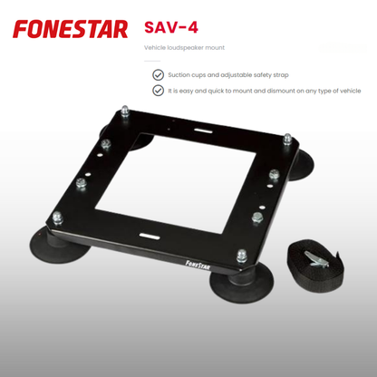 Vehicle PA System With Suction Mount Horn Speaker Package 2 Speakers