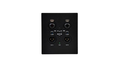 Fonestar W-DANTE-22X wall-mounted Dante adapter with 2 inputs and 2 outputs – product photo