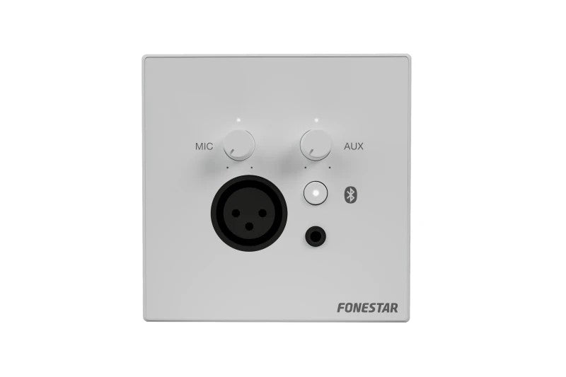 Fonestar WALLMIX Bluetooth wall-mounted audio mixer in white – product photo