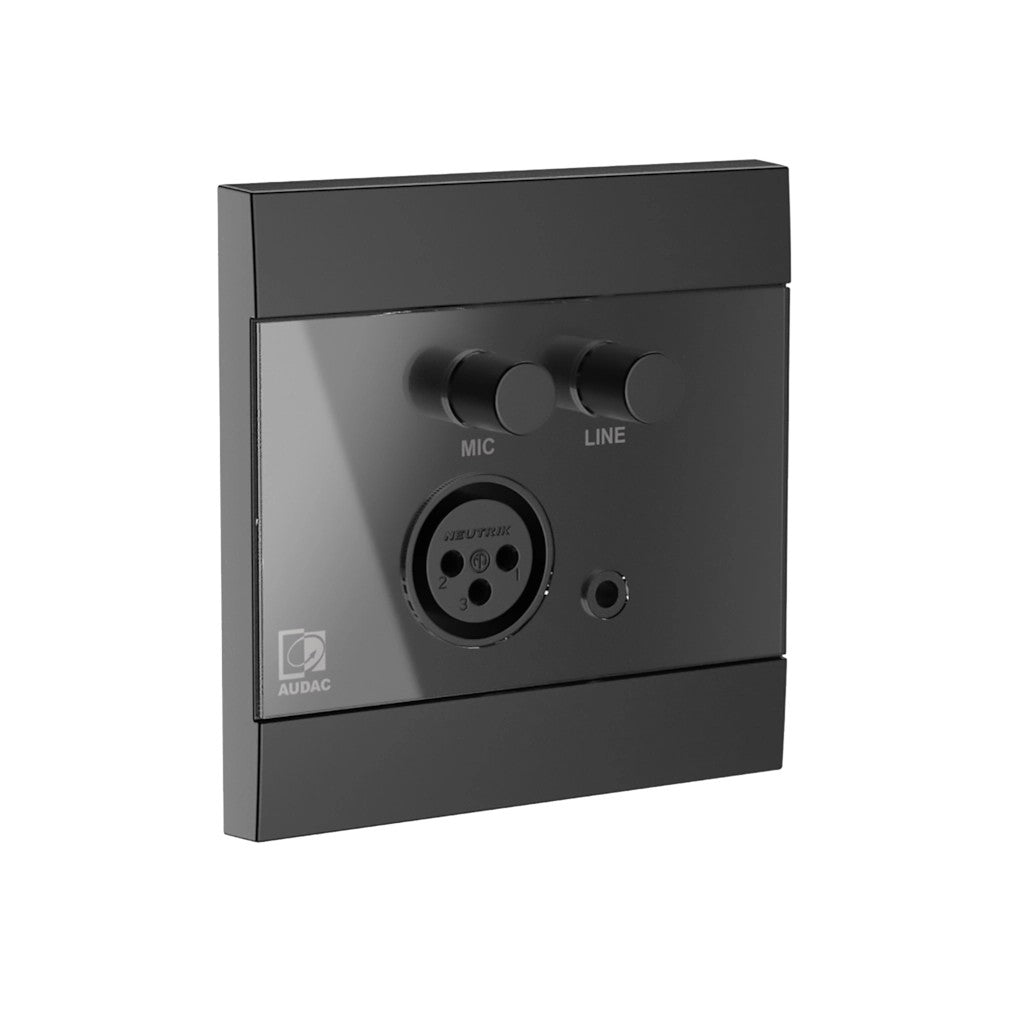 AUDAC WP210 Mic/Line wall panel for MTX matrix – front view
