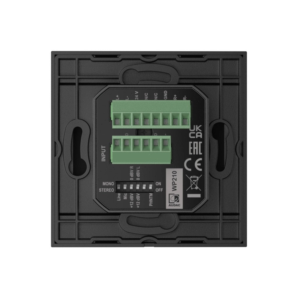 AUDAC WP210 Mic/Line wall panel for MTX matrix – rear panel