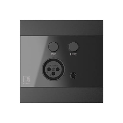 AUDAC WP210 Mic/Line wall panel for MTX matrix – front view
