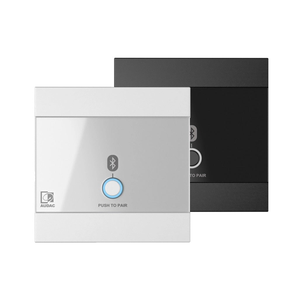 AUDAC WP220 Bluetooth wall panel for MTX matrix – black and white versions