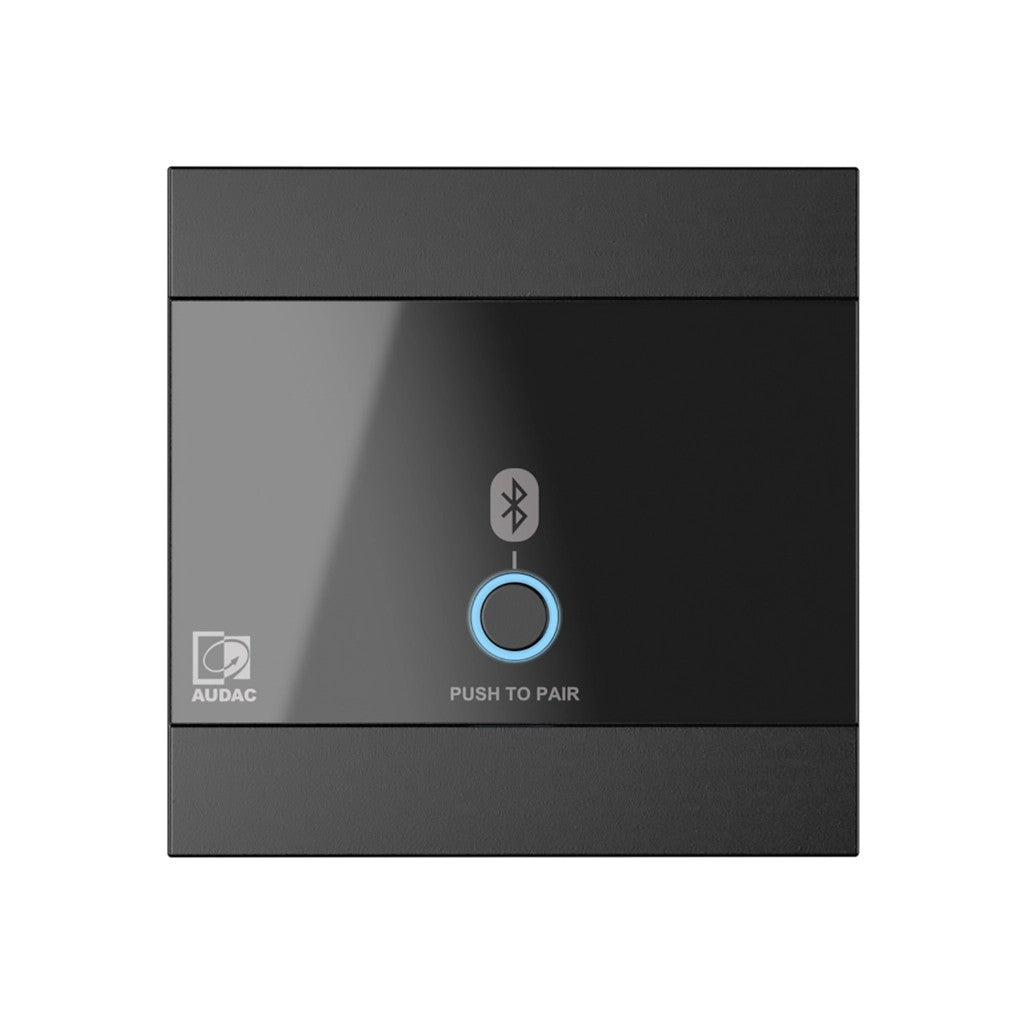 AUDAC WP220 Bluetooth wall panel for MTX matrix – front view, illuminated