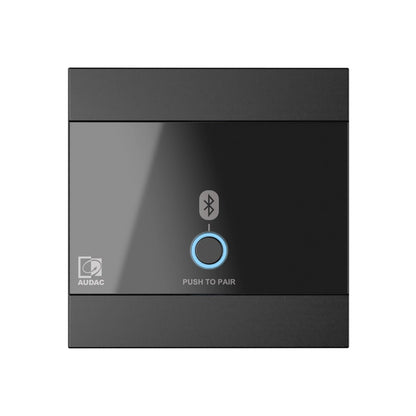 AUDAC WP220 Bluetooth wall panel for MTX matrix – front view, illuminated