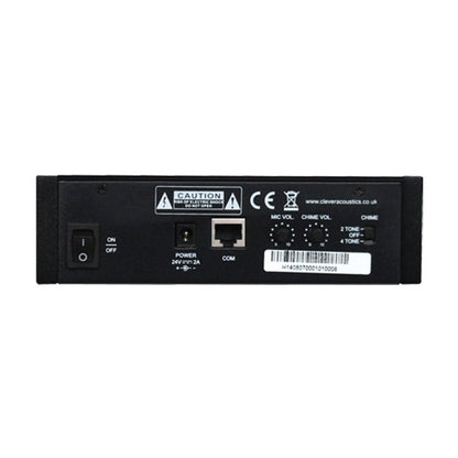 Clever Acoustics PM ZM 8 Paging Microphone for ZM 8 Matrix – rear panel