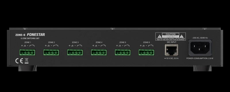Fonestar ZONE-6 6-Zone output switching unit – additional manufacturer image